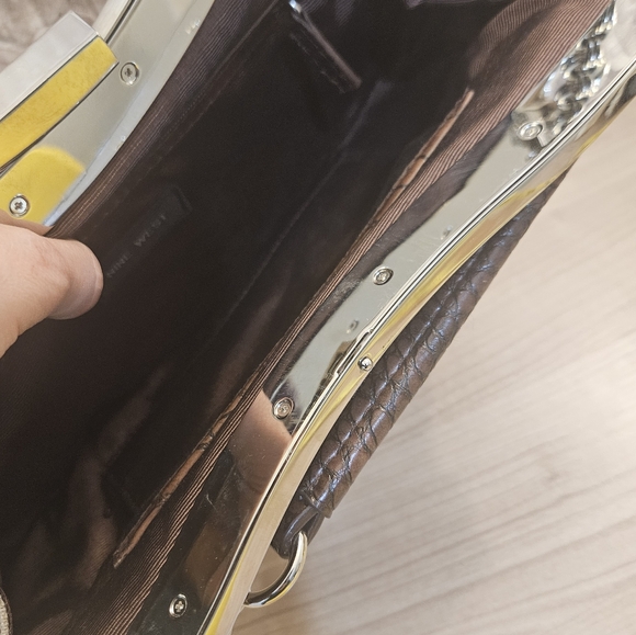 🔥Nine West vintage silver clutch purse handbag - Picture 7 of 7